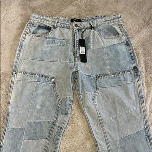 Men's Distressed Fashion Nova Jeans